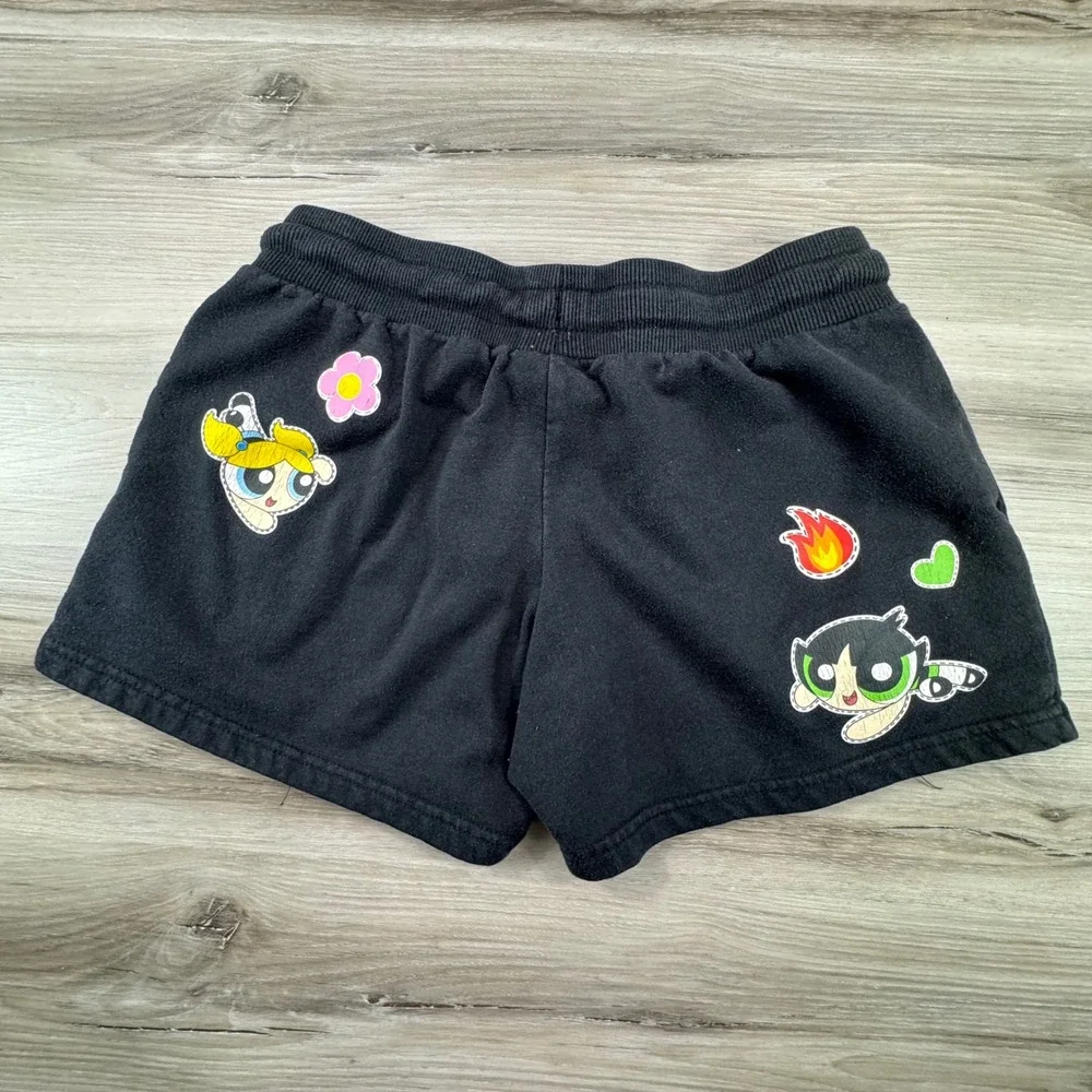 Cartoon Network Powerpuff Girls‎ Black Fleece Lounge Shorts Girls S